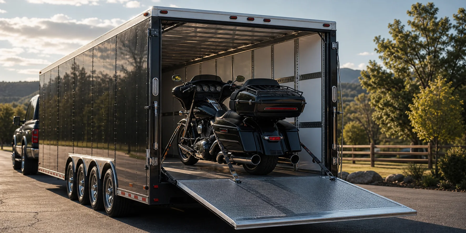 Motorcycle delivery support for American Iron Garage buyers